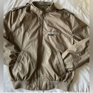 Members Only Jacket Size 40 Vintage 80’s Tan/Beige